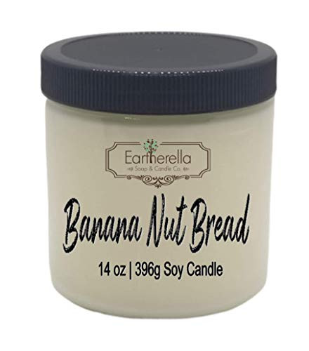 BANANA NUT BREAD Soy Wax 14 oz. Jar Candle  VEGAN