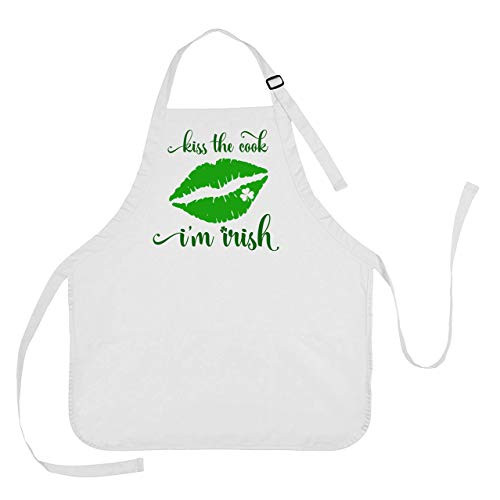 Kiss the Cook I'm Irish Apron St Patricks Day Apron St Patricks Day Gift Kiss the Cook St Patricks Day Apron