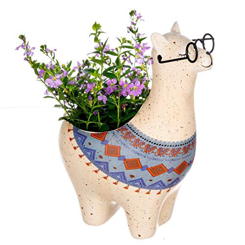 Animal Planter Succulents Pot - Animal Pot for Plants - Llama Succulent Ceramic Planter - Cute Animal Succulent Pots - Animal Planters Indoor Plants - Small Succulent Pot - Succulent Planter