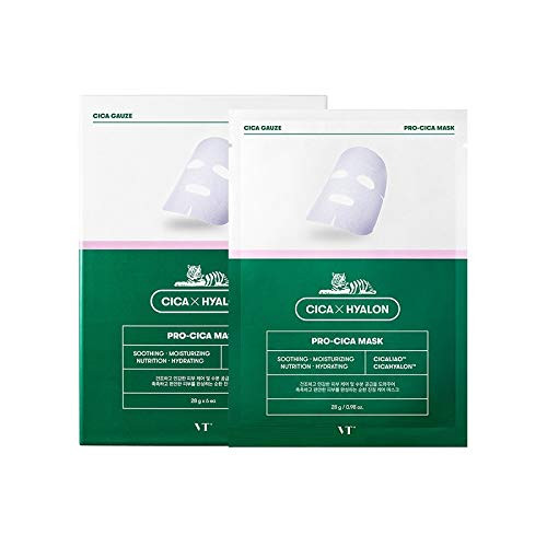 CICA Care CICA Hyalon Centella Asiatica Facial Mask Pro-CICA Mask Soothing Repairing Moisturizing Facial Mask6PCS- Pack CICA Care CICA Hyalon Centella Asiatica Facial Mask Pro-CICA Mask Soothing Repairing Moisturizing Facial Mask6PCS- Pack