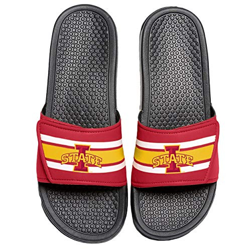 FOCO Iowa State Cyclones NCAA Mens Stripe Legacy Sport Slide - L