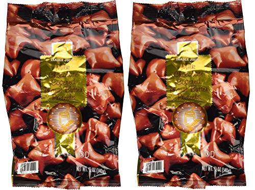 Trader Joe's Milk Chocolate Covered Peanut Butter Pretzels -Pack of 2-