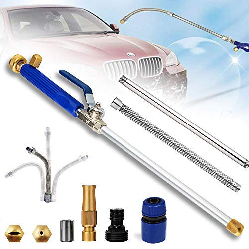Hydrojet High Pressure Power Washer Wand Water Jet with Hose End Garden Sprayer with Water Hose Nozzle for Car Washing or Garden Cleaning -b-