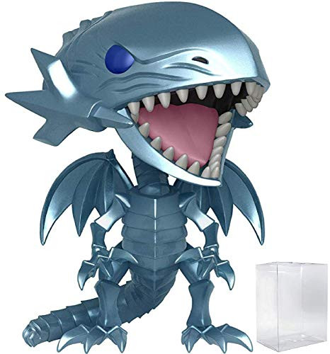 Funko Pop Animation- Yu-Gi-Oh - Blue Eyes White Dragon Vinyl Figure -Includes Pop Box Protector Case-
