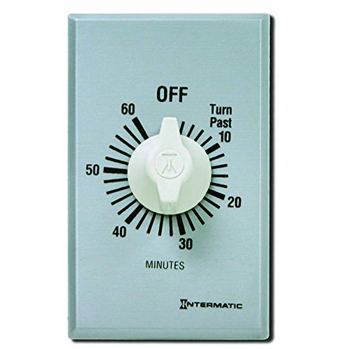 Intermatic FF60MC Countdown Timer, Brushed Metal Finish