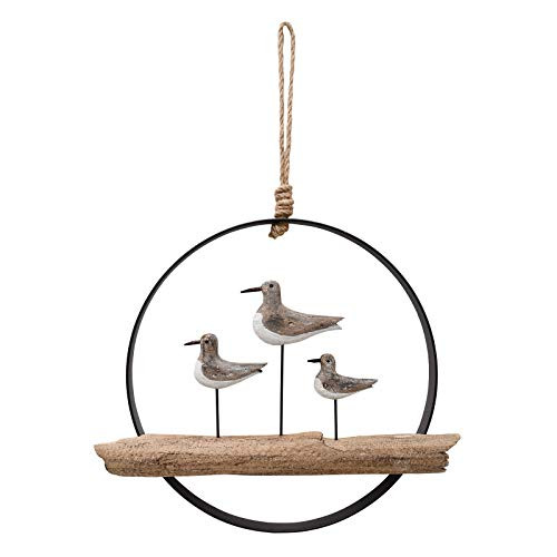 E-view Nautical Wood Wall Decoration Rustic Wooden Hanging Circle Ocean Home Decor Hand Carved Beach Themed Ornament for Door -Seagull- E-view Nautical Wood Wall Decoration Rustic Wooden Hanging Circle Ocean Home Decor Hand Carved Beach Themed Ornament for Door -Seagull-