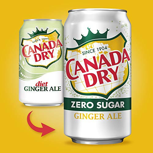 Canada Dry Diet Ginger Ale Soda- 12fl oz 24 cans Bulk Pack