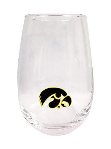 Iowa Hawkeyes Stemless Wine Glass 2-Pack
