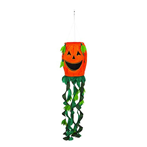 Evergreen Flag Indoor Outdoor Décor for Homes Gardens and Yards Jack-O-Lantern 3D Windsock