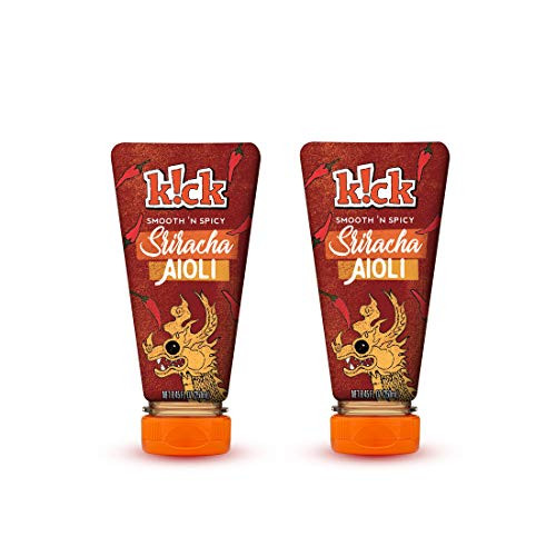 kck Sriracha Aioli Sandwich Spread and Dipping Sauce the perfect blend of spicy Sriracha sauce and creamy mayo. From Kick Condiments. Each 8.45 oz. 2 Count