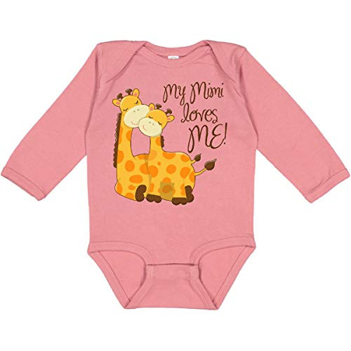 inktastic My Mimi Loves Me Long Sleeve Creeper 6 Months Mauve 265cc inktastic My Mimi Loves Me Long Sleeve Creeper 6 Months Mauve 265cc