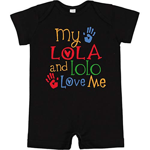 inktastic My Lola and Lolo Loves Me Infant Romper 6 Months Black 26a59 inktastic My Lola and Lolo Loves Me Infant Romper 6 Months Black 26a59