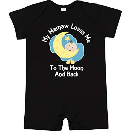 inktastic Mamaw Grandma Loves Me Girls Boys Infant Romper 24 Months Black 26e43
