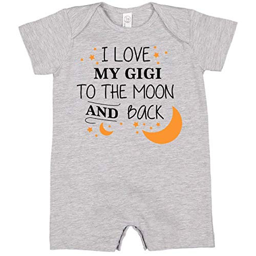 inktastic I Love My Gigi to The Moon and Infant Romper 6 Months Heather 29637
