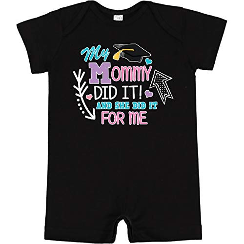 inktastic My Mommy Did It and She Did It for Infant Romper 12 Months Black 35e37