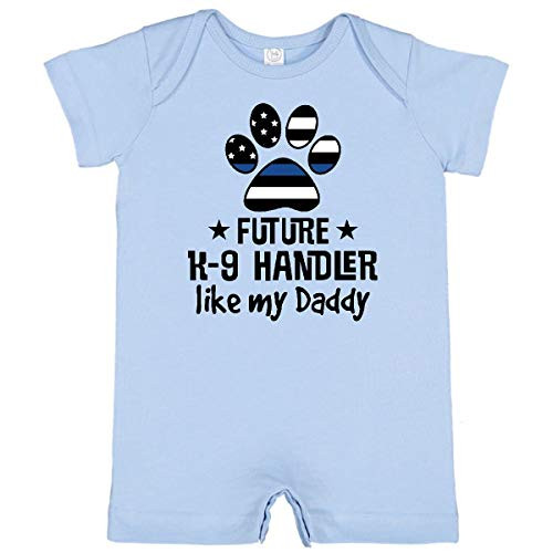 inktastic Future K-9 Police Dog Handler Infant Romper Newborn Light Blue 36906 inktastic Future K-9 Police Dog Handler Infant Romper Newborn Light Blue 36906