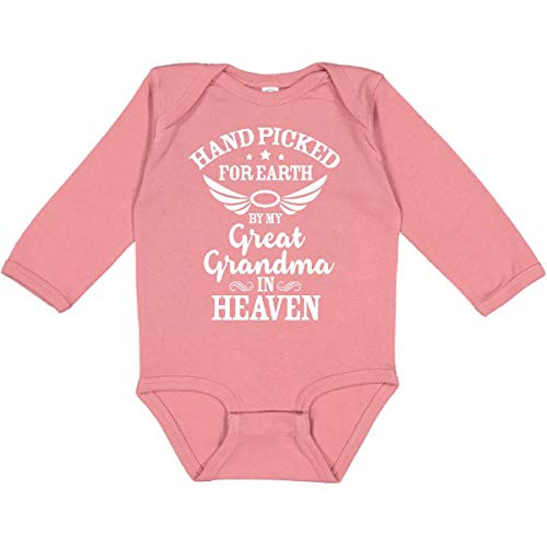 inktastic Handpicked for Earth by My Long Sleeve Creeper Newborn Mauve 37290