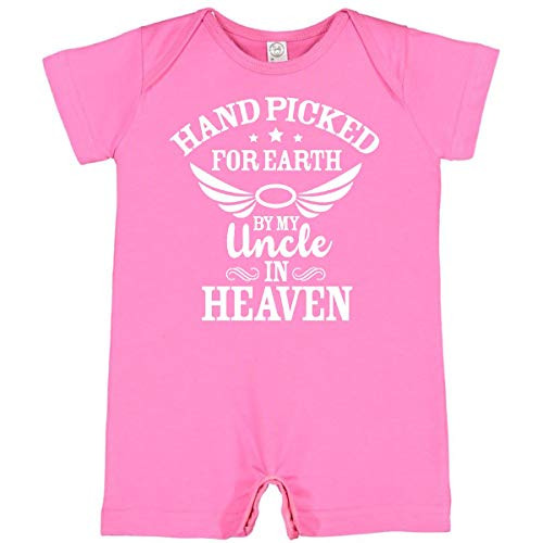 inktastic Handpicked for Earth by My Uncle Infant Romper Newborn Raspberry 372bc