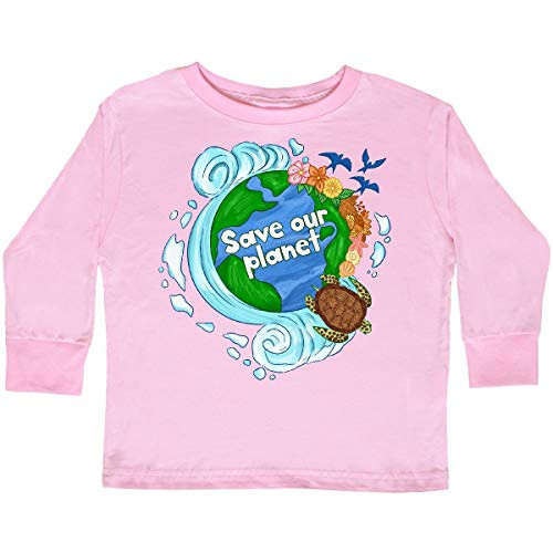 inktastic Earth Day Save Our Planet Toddler Long Sleeve T-Shirt 5-6 Pink 3a998