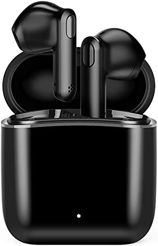 Wireless EarbudsOtium Bluetooth Earbuds Hi-Fi Stereo Noise Cancelling Earphones 30H Playtime Bluetooth 5.0 Headphones Touch Control Waterproof Headset with Charging Case-Microphone