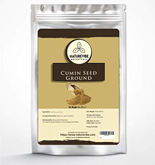 Cumin Seed Powder by Naturevibe botanicals 5lb -Cuminum cyminum L.- Raw Adds Flavor and Taste -80 ounces-
Cumin Seed Powder by Naturevibe botanicals 5lb -Cuminum cyminum L.- Raw Adds Flavor and Taste -80 ounces-