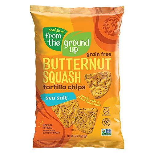 Real Food From The Ground Up Tortilla Chips -6 Pack- -Sea Salt Butternut Squash-