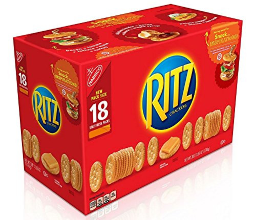 Nabisco Ritz Crackers Stay Fresh Packs -Pack of 18 3.853 LB-