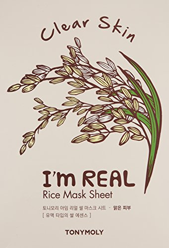 TONYMOLY I'm Real Rice Sheet Mask 10 Count