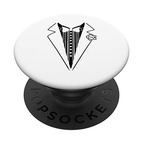 Funny Tuxedo PopSockets PopGrip- Swappable Grip for Phones  and  Tablets