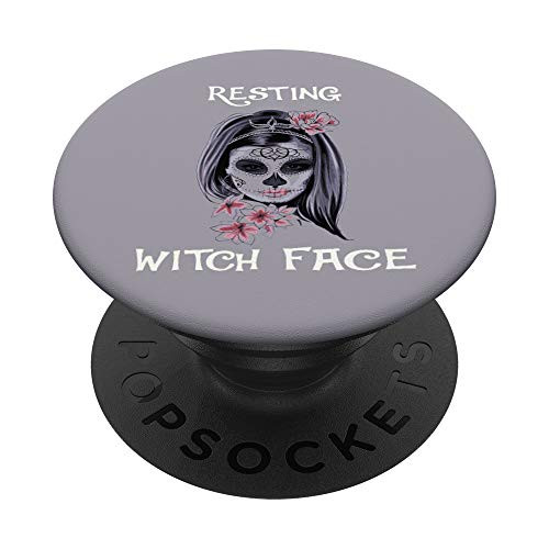 Resting Witch Face PopSockets PopGrip- Swappable Grip for Phones  and  Tablets
