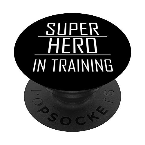 Superhero In Training Funny PopSockets PopGrip- Swappable Grip for Phones  and  Tablets