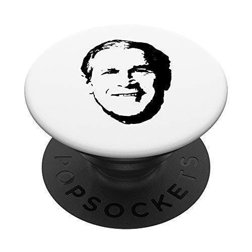 President George W Bush PopSockets PopGrip- Swappable Grip for Phones  and  Tablets