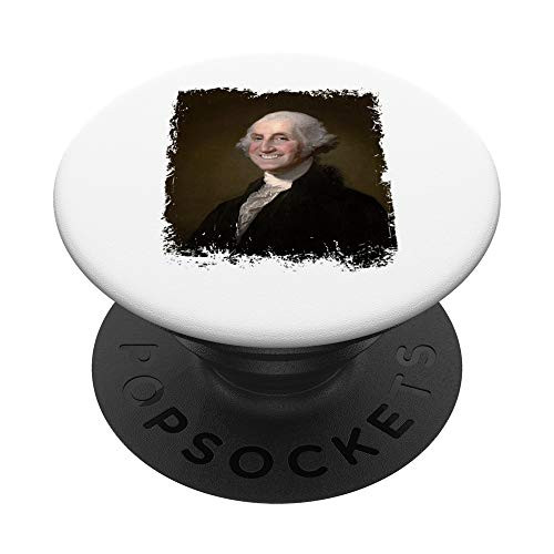 Smiling George Washington Funny PopSockets PopGrip- Swappable Grip for Phones and Tablets Smiling George Washington Funny PopSockets PopGrip- Swappable Grip for Phones and Tablets