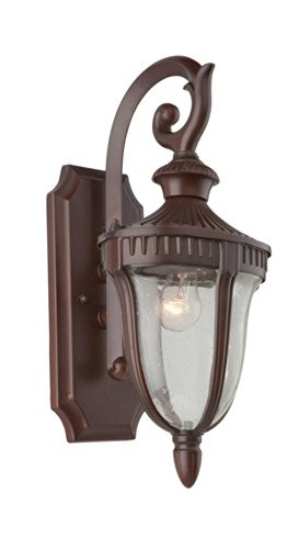 Artcraft Lighting Palermo Outdoor Wall Sconce, Small, Mahogany