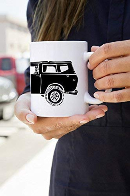 KillerBeeMoto- 11 Oz Limited Release Vintage Off Road Vehicle Truck International Scout 2 Coffee Mug -White- KillerBeeMoto- 11 Oz Limited Release Vintage Off Road Vehicle Truck International Scout 2 Coffee Mug -White-