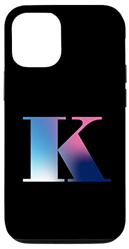 iPhone 12-12 Pro Gradient Monogram Capital Letter K Case