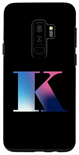 Galaxy S9 plus Gradient Monogram Capital Letter K Case