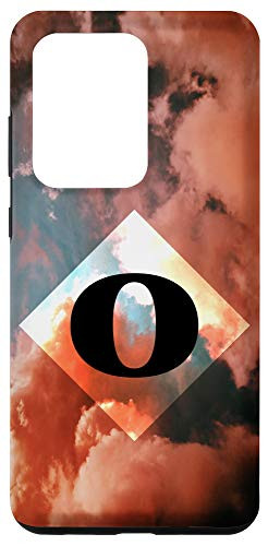 Galaxy S20 Ultra Pink Clouds Diamond Monogram Capital Letter O Case