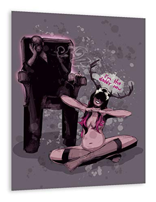 Deer Daddy Series 7- Role Reversal Fine Art Print Poster