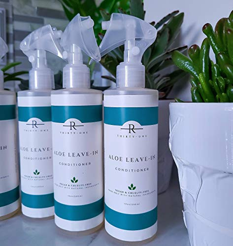 Regiment31 Aloe Leave-in Conditioner 10oz --suitable for ALL hair types- but specifically for Afro-Textured hair -4ABC hair-- Stops hair  and  scalp dryness dandruff  and  itching.