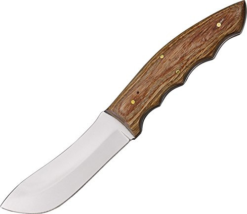 SZCO Supplies Full Tang Skinning Knife with Wood Handle SZCO Supplies Full Tang Skinning Knife with Wood Handle