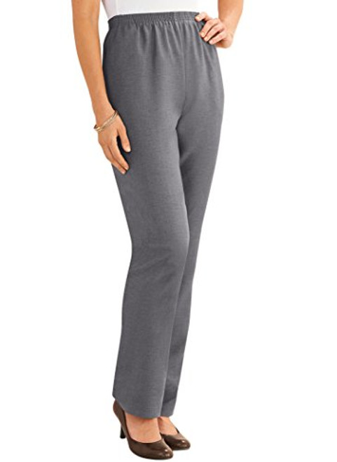 Alfred Dunner Women's Petites' Pull-On Flat-Front Pants