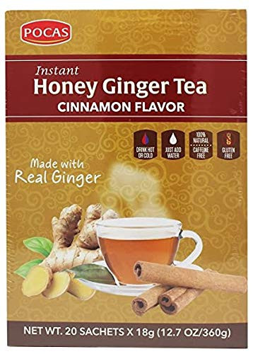 Pocas Honey Ginger Tea Soursop 360 Gram -Pack of 24-