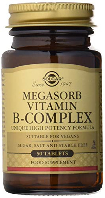 Solgar Megasorb B-Complex Tablets 50 Count Solgar Megasorb B-Complex Tablets 50 Count