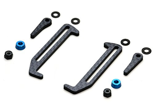 Carbon Fiber LiPo Tabs Battery Strap and Cups Set for Team Associated B6 B6.1 T6.1 SC6.1 -Strapless LiPo Hold-