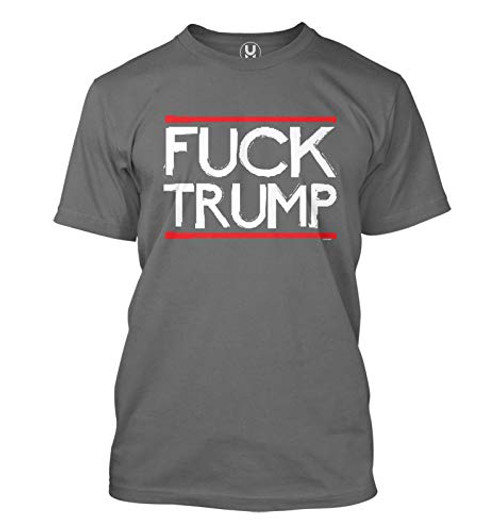 Haase Unlimited Fuck Trump - Anti Republican Conservative Men's T-Shirt -Charcoal Medium- Haase Unlimited Fuck Trump - Anti Republican Conservative Men's T-Shirt -Charcoal Medium-