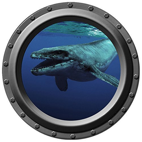 Prehistoric Sea Monster Design 2 - Porthole Wall Decal