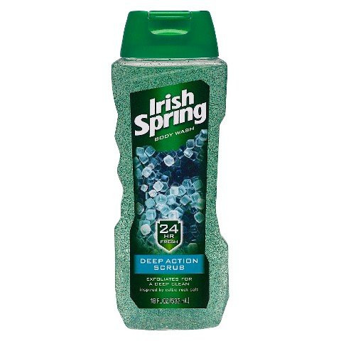 Irish Spring Deep Action Scrub Body Wash 18oz