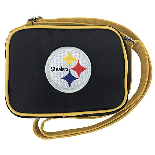 NFL Pittsburgh Steelers Fashion Style Crossbody Purse- Embroidered Logo