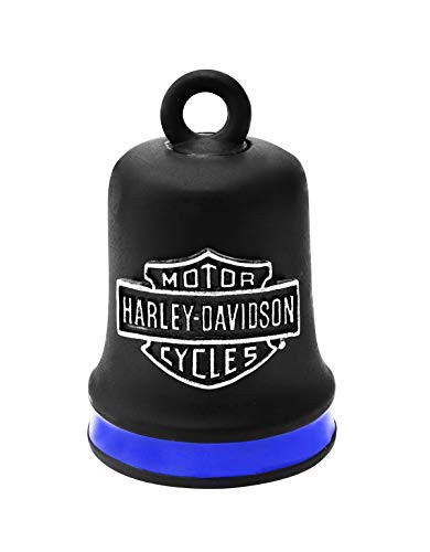 Harley-Davidson Black Matte Blue Stripe with B and S Ride Bell HRB096-BELL